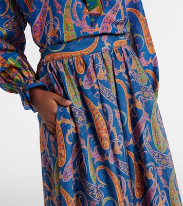 Bedruckter Maxirock aus Baumwolle und Seide | Etro