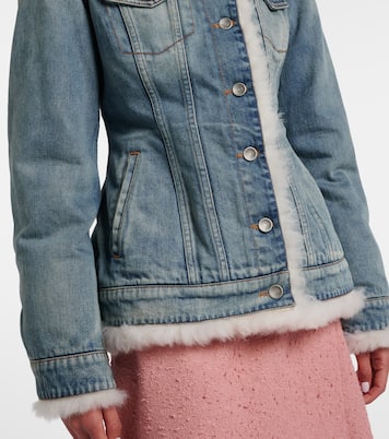 Shearling-trimmed denim jacket | Dolce&Gabbana