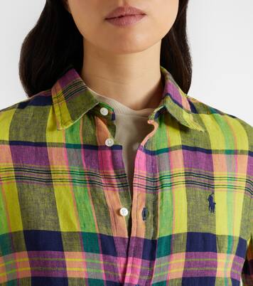 Checked linen shirt | Polo Ralph Lauren
