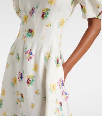 Ranya puff-sleeve linen maxi dress | Gabriela Hearst