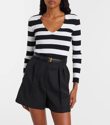 Vello ribbed-knit striped sweater | Max Mara