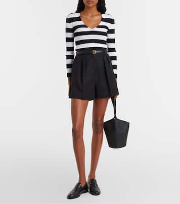Vello ribbed-knit striped sweater | Max Mara
