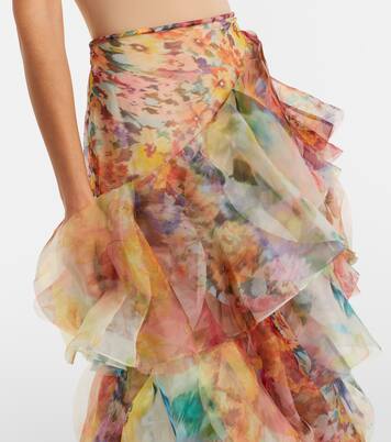 Jupe longue Luna à fleurs | Zimmermann