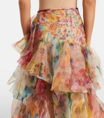 Jupe longue Luna à fleurs | Zimmermann