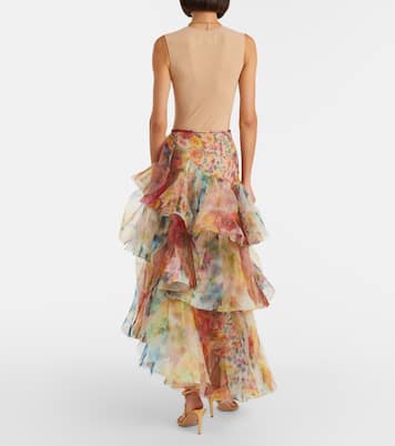 Jupe longue Luna à fleurs | Zimmermann