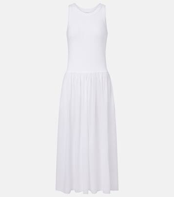 Robe midi Amelia en coton mélangé | Velvet