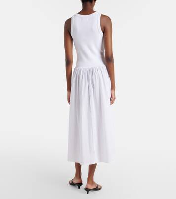 Robe midi Amelia en coton mélangé | Velvet