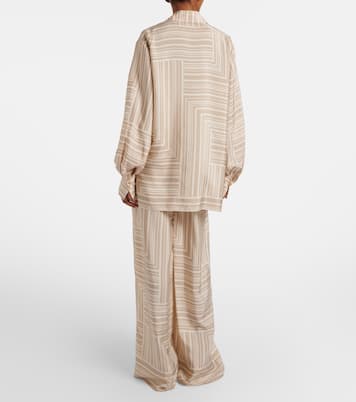 Dijon printed silk shorts | Joseph