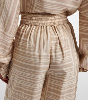 Dijon printed silk shorts | Joseph