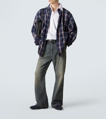 Reversible flannel and fleece shirt | Balenciaga