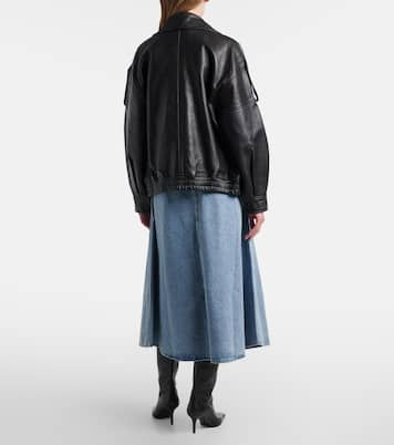 x Maria McManus denim midi skirt | Agolde