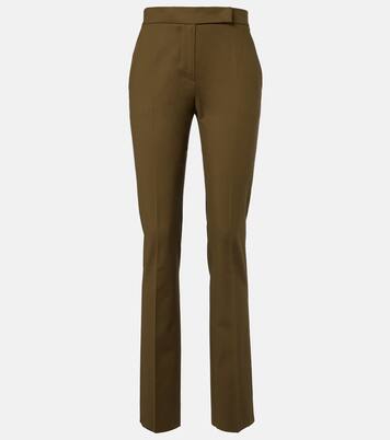 Cotton-blend slim pants | Max Mara
