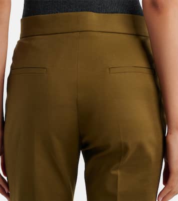 Cotton-blend slim pants | Max Mara