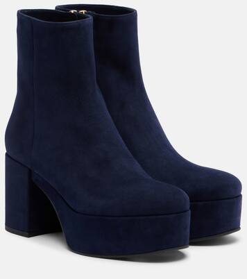 Sally suede platform ankle boots | Gianvito Rossi