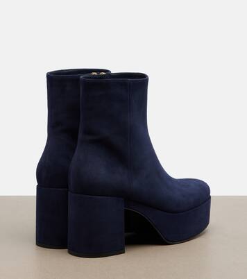 Sally suede platform ankle boots | Gianvito Rossi