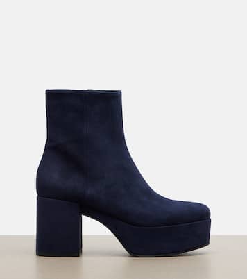 Sally suede platform ankle boots | Gianvito Rossi