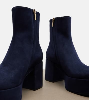 Sally suede platform ankle boots | Gianvito Rossi