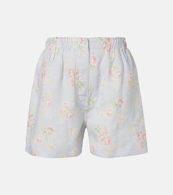 Floral linen shorts | Prada