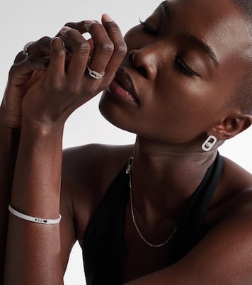 Move Uno 18kt white gold ring with diamonds | Messika