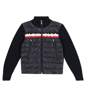 Logo quilted down jacket | Moncler Enfant