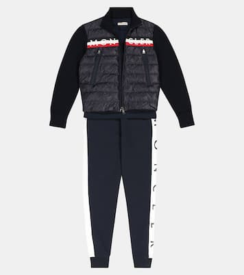 Logo quilted down jacket | Moncler Enfant