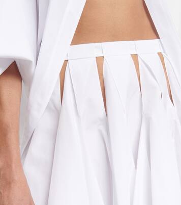 Minifalda de algodón de tiro alto | Alaïa