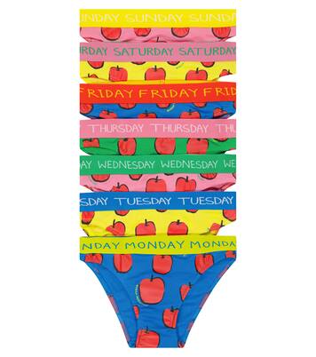 Set of 7 printed cotton briefs | Stella McCartney Kids