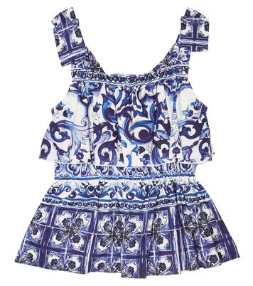 Printed cotton top | Dolce&Gabbana Kids
