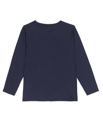 Floral long-sleeved cotton T-shirt | Il Gufo