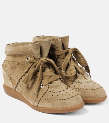 Bobby suede wedge sneakers | Isabel Marant