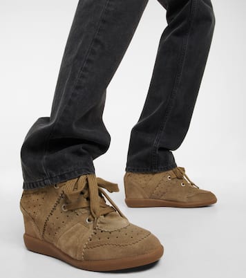 Bobby suede wedge sneakers | Isabel Marant