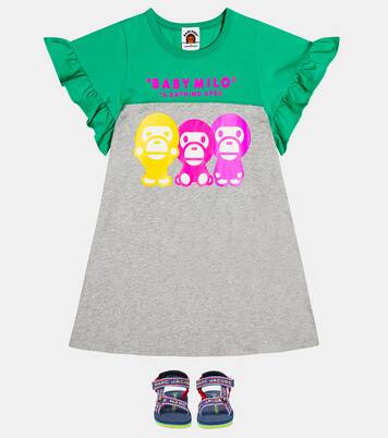 Baby Milo® printed cotton-blend dress | BAPE Kids