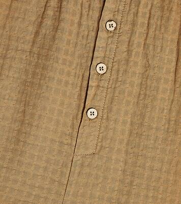 Baby Larissa checked cotton playsuit | 1 + in the Family