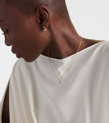 Soleil Simple 18kt gold necklace with diamonds | Sophie Bille Brahe