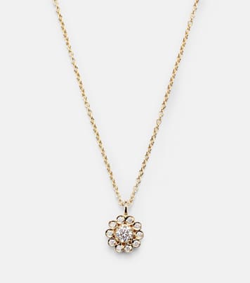 Soleil Simple 18kt gold necklace with diamonds | Sophie Bille Brahe