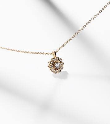 Soleil Simple 18kt gold necklace with diamonds | Sophie Bille Brahe