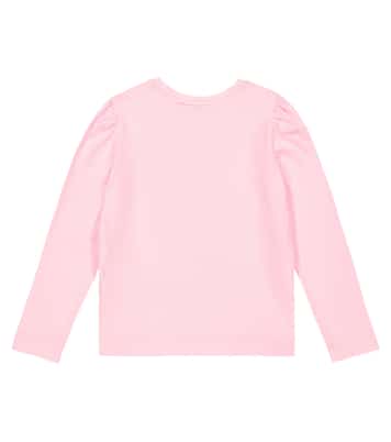 Printed cotton-blend jersey T-shirt | Monnalisa