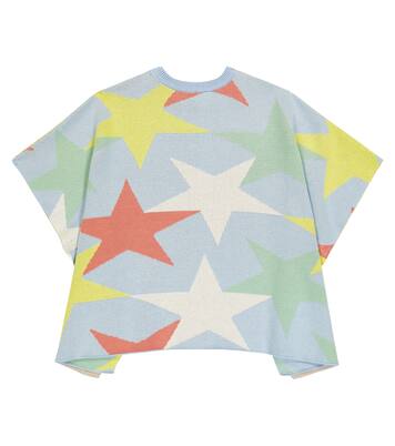 Printed cotton and wool cape | Stella McCartney Kids