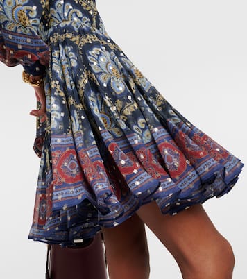 Vestido corto en jacquard de seda | Etro