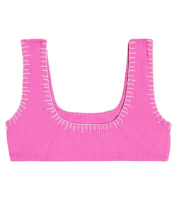 Trulli embroidered bikini top | Marysia Bumby