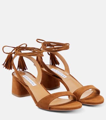 Sandalen Alu 50 aus Veloursleder | Aquazzura
