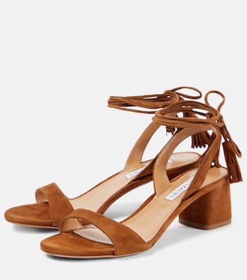Sandalen Alu 50 aus Veloursleder | Aquazzura