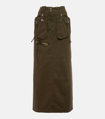 Denim cargo maxi skirt  | Blumarine