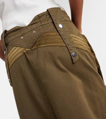 Denim cargo maxi skirt  | Blumarine