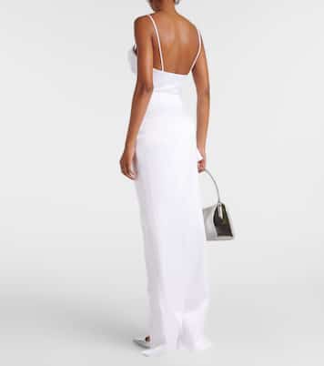 Robe aus Satin | Rasario