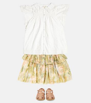 Braided leather sandals | Petit Nord