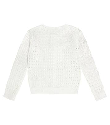 Cardigan en coton métallisé | Chloé Kids