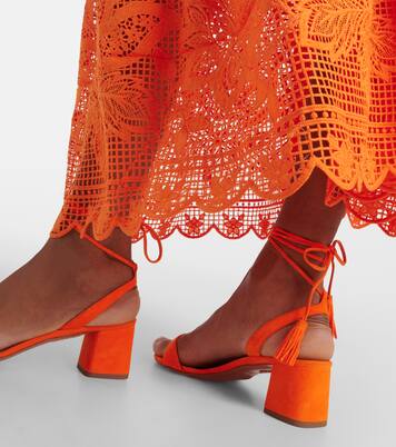 Alu tasseled suede sandals | Aquazzura