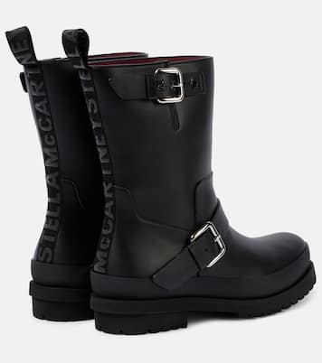 Trace faux leather biker boots | Stella McCartney