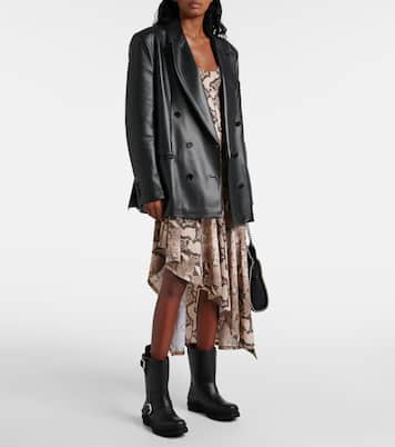 Trace faux leather biker boots | Stella McCartney